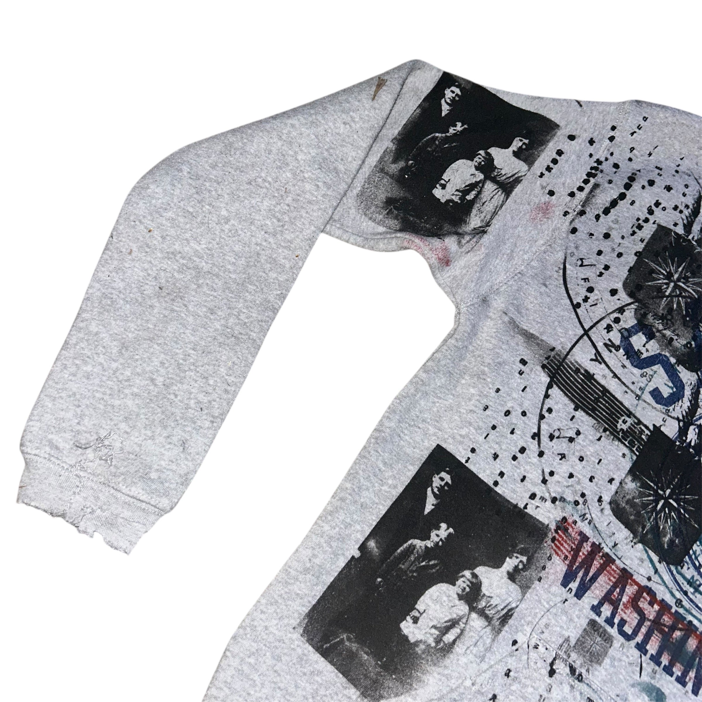medium (front & back print) - cut & torn seattle psychward band hoodie #30/60