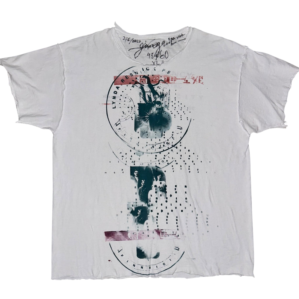 x large - cut neck sleeve & bottom psychband lynda 1of1 tee #45/60
