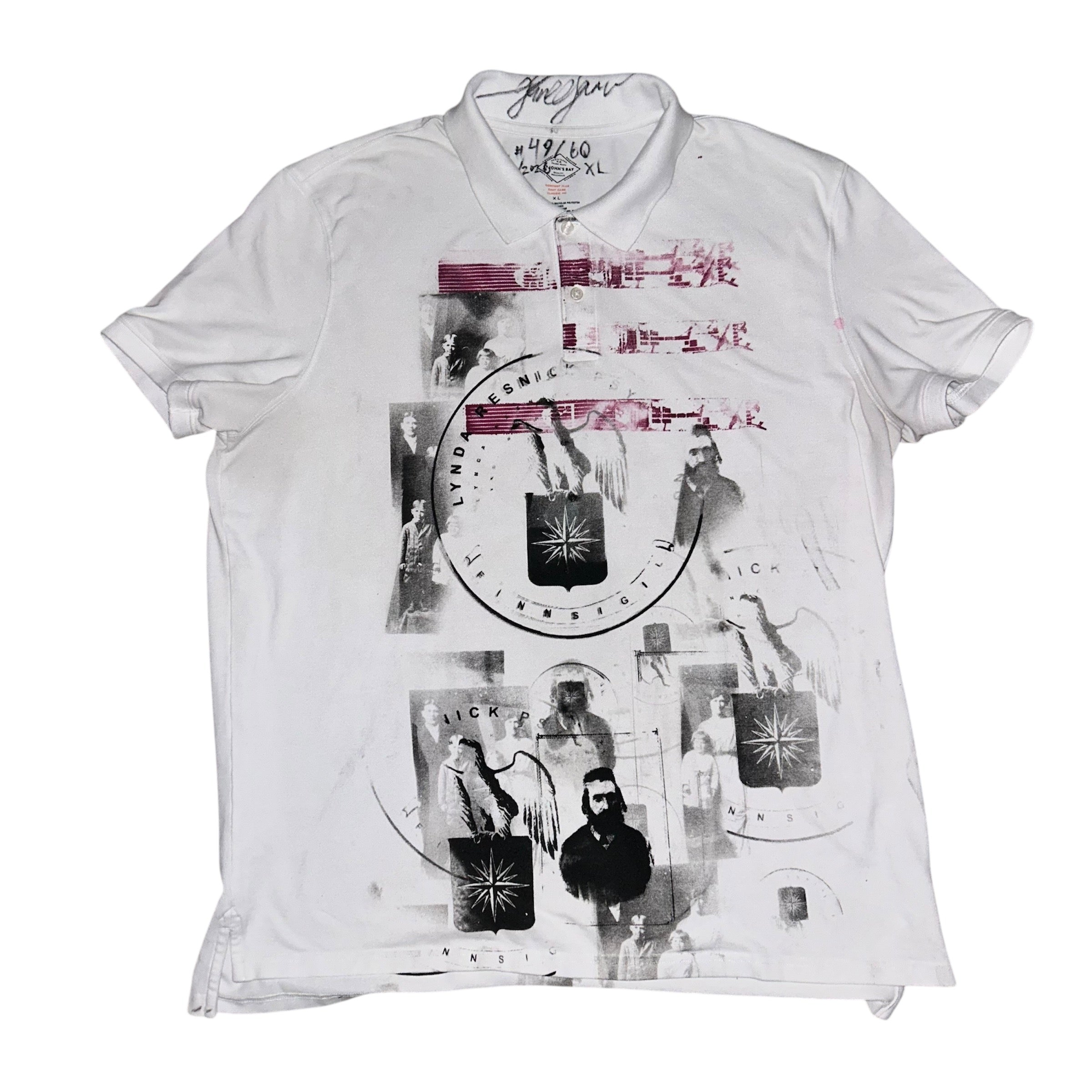 x large - front & back print polo 1of1 #49/60