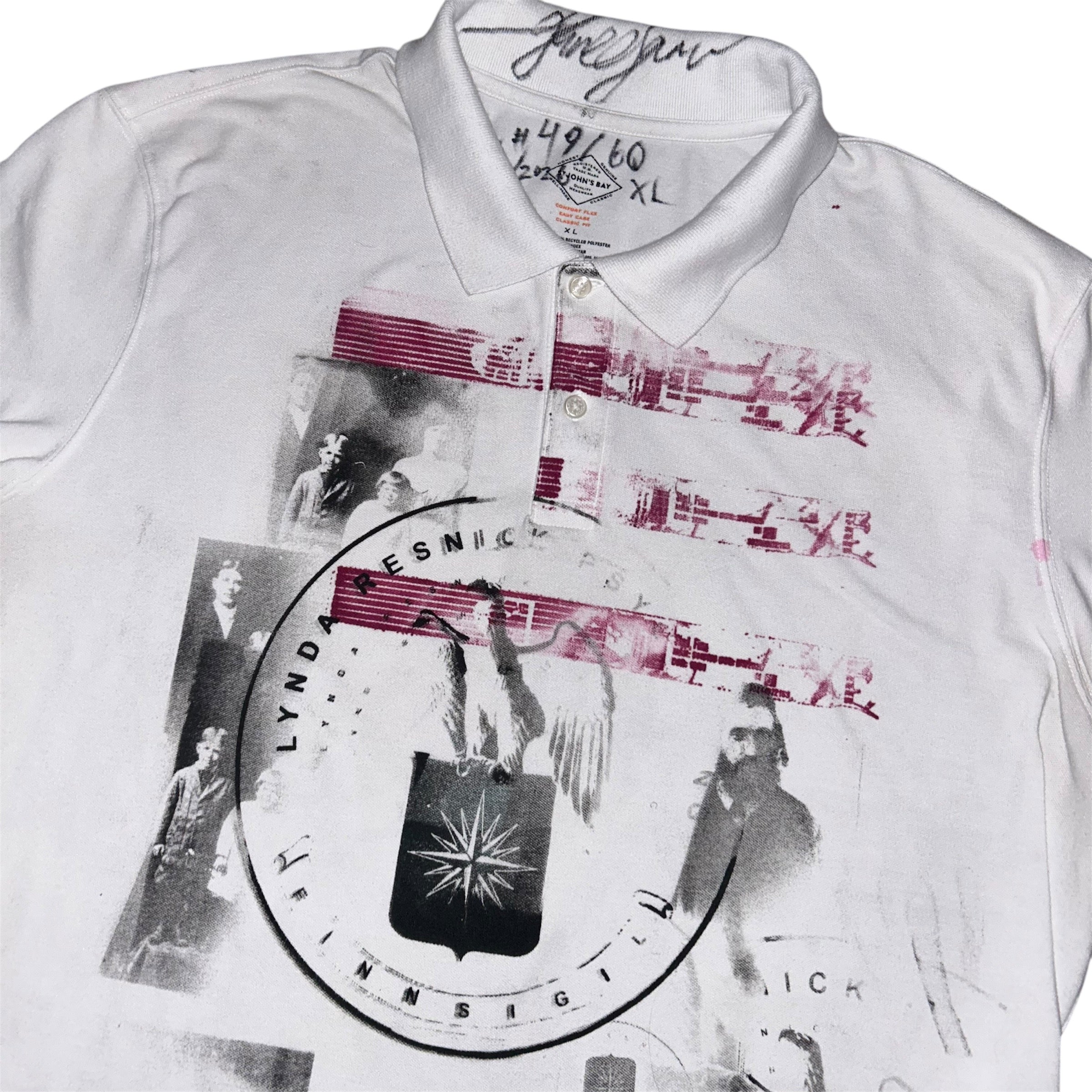 x large - front & back print polo 1of1 #49/60
