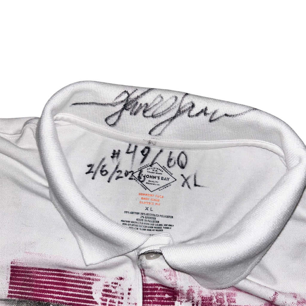 x large - front & back print polo 1of1 #49/60