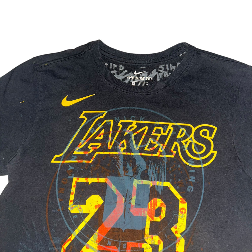 small - lebron james lynda wedding tee, front& back print 1of1 cut up bottom. #27/60