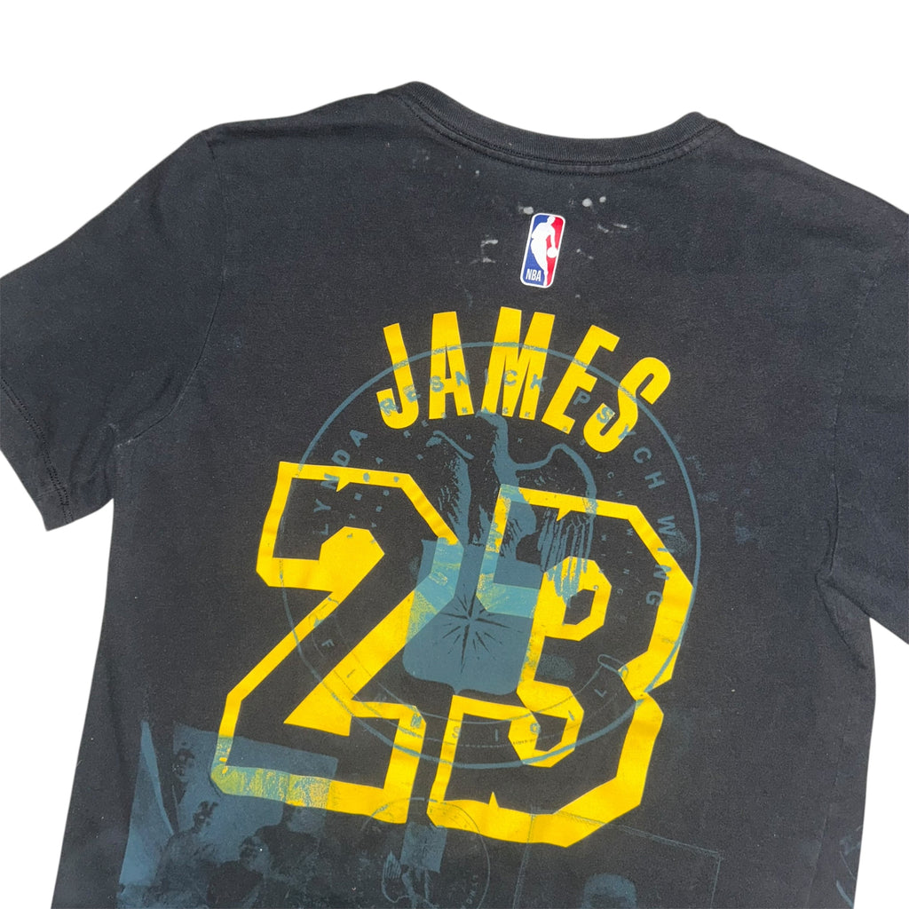 small - lebron james lynda wedding tee, front& back print 1of1 cut up bottom. #27/60