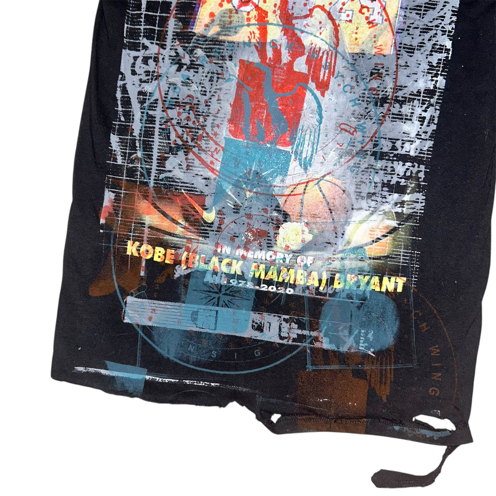 small - cut & aged, kobe bryant memorial lynda tee, front & back print #28/60