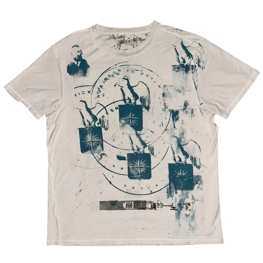 medium - front & back print beautiful psychband eagle family 1of1 tee #50/60