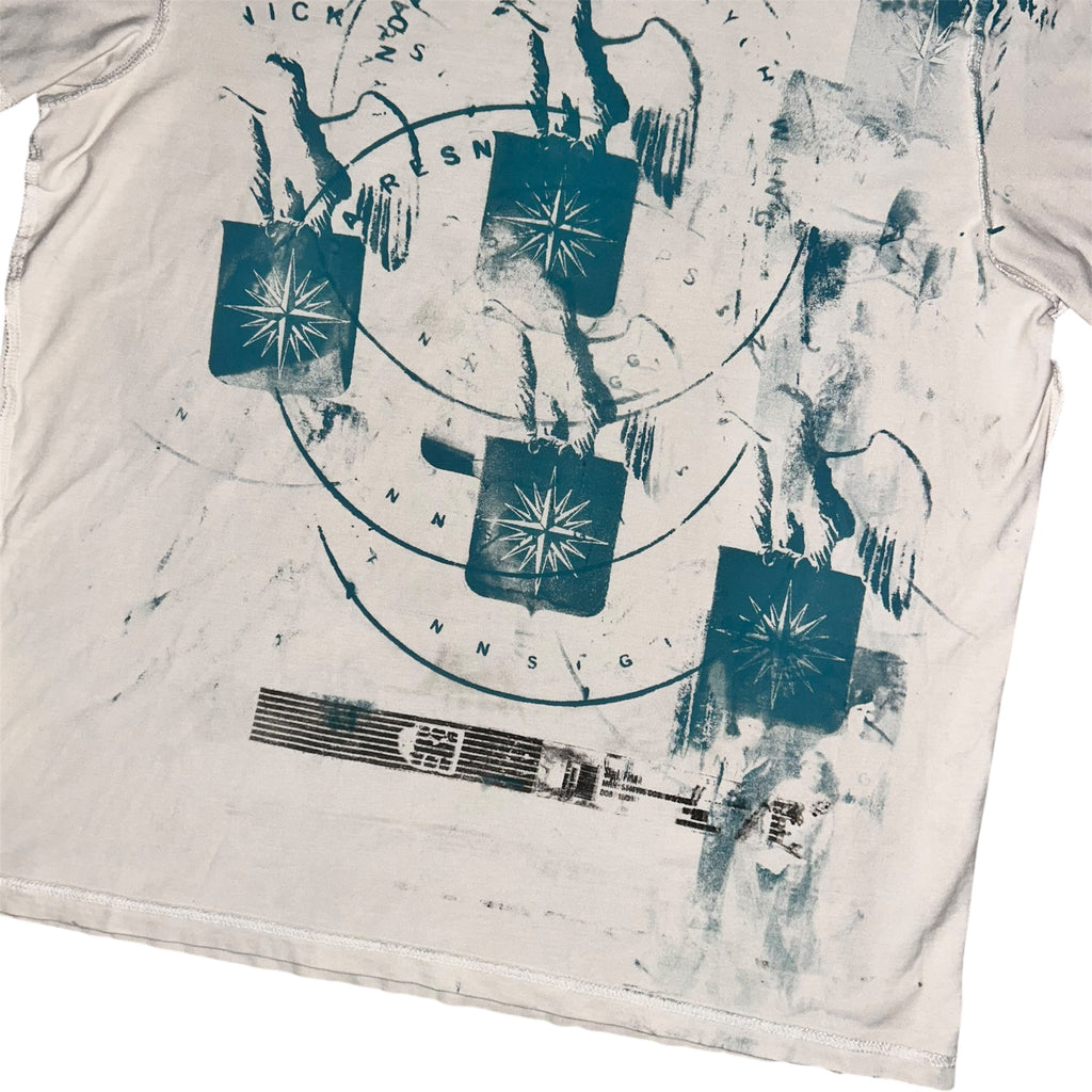 medium - front & back print beautiful psychband eagle family 1of1 tee #50/60
