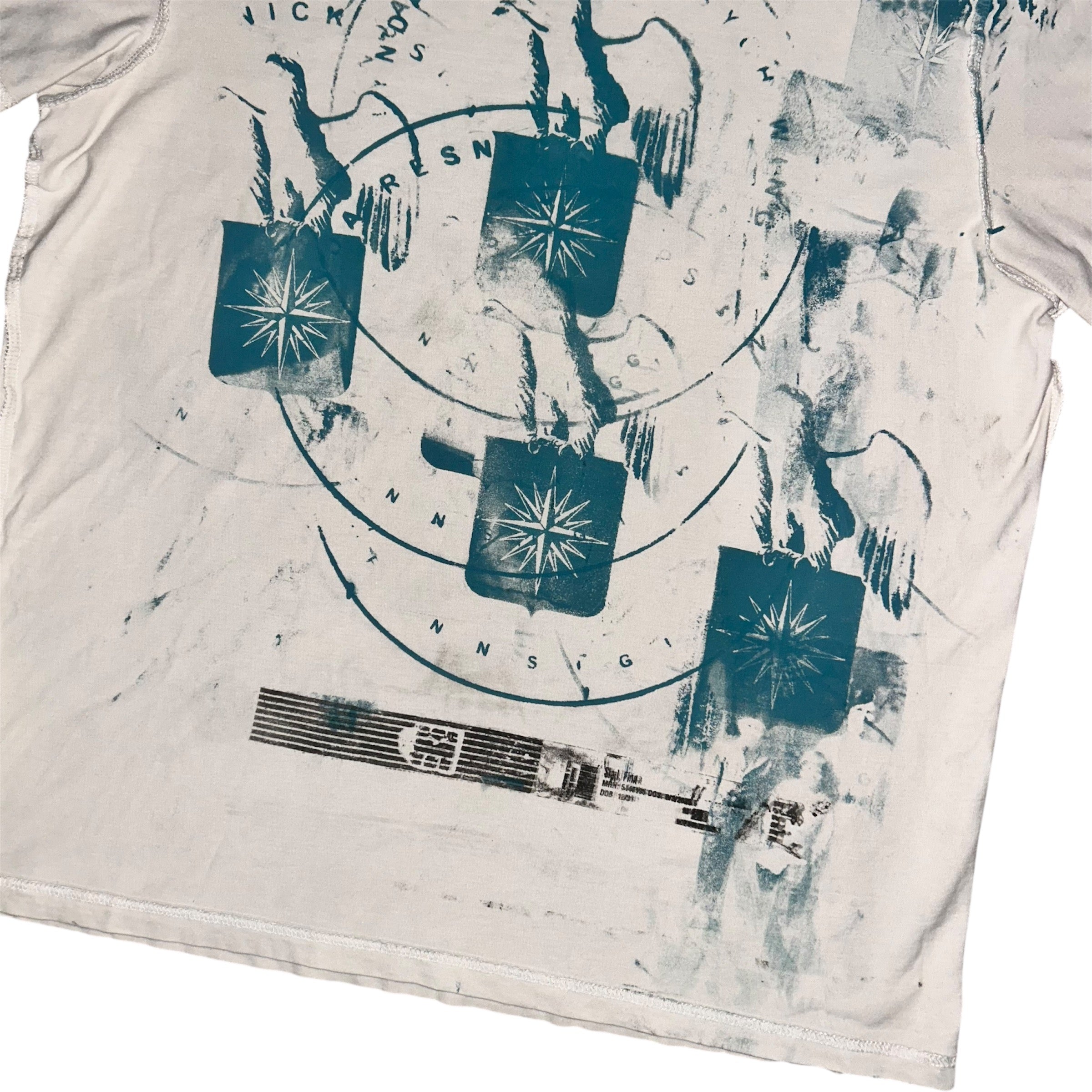 medium - front & back print beautiful psychband eagle family 1of1 tee #50/60