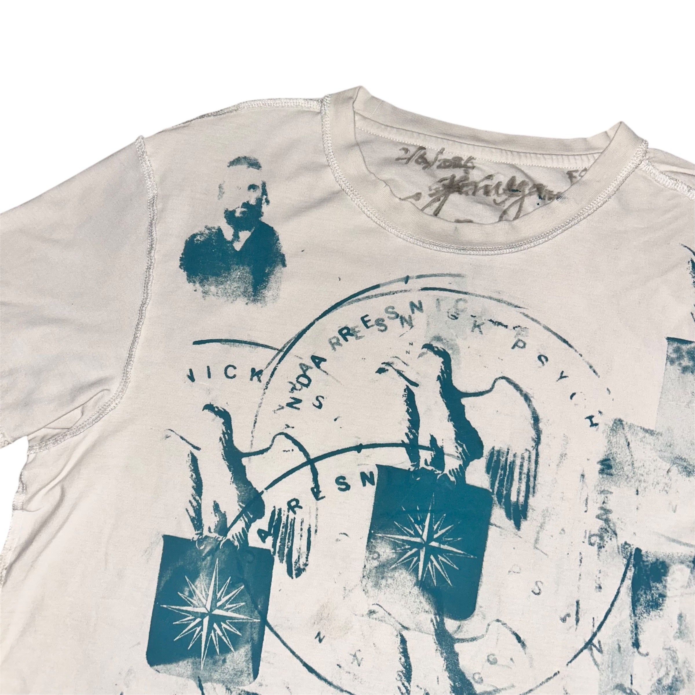 medium - front & back print beautiful psychband eagle family 1of1 tee #50/60