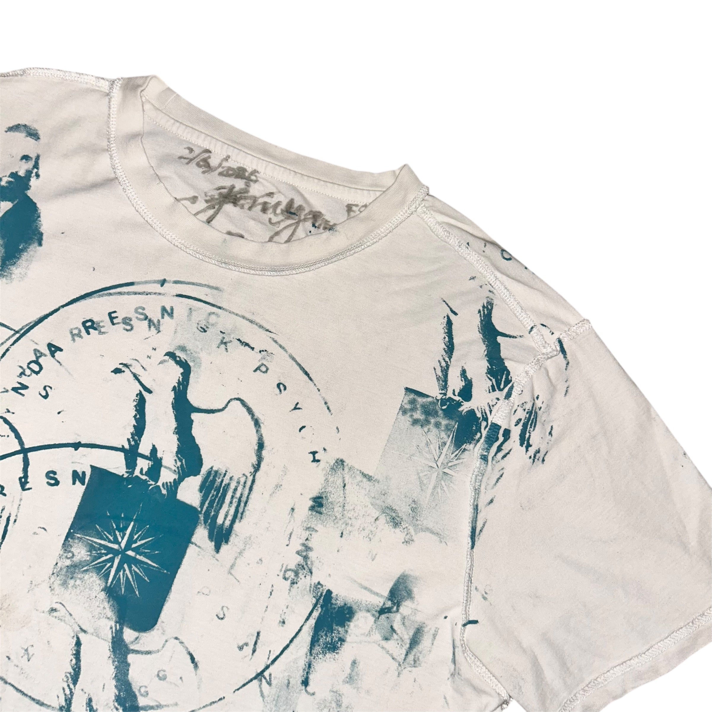 medium - front & back print beautiful psychband eagle family 1of1 tee #50/60