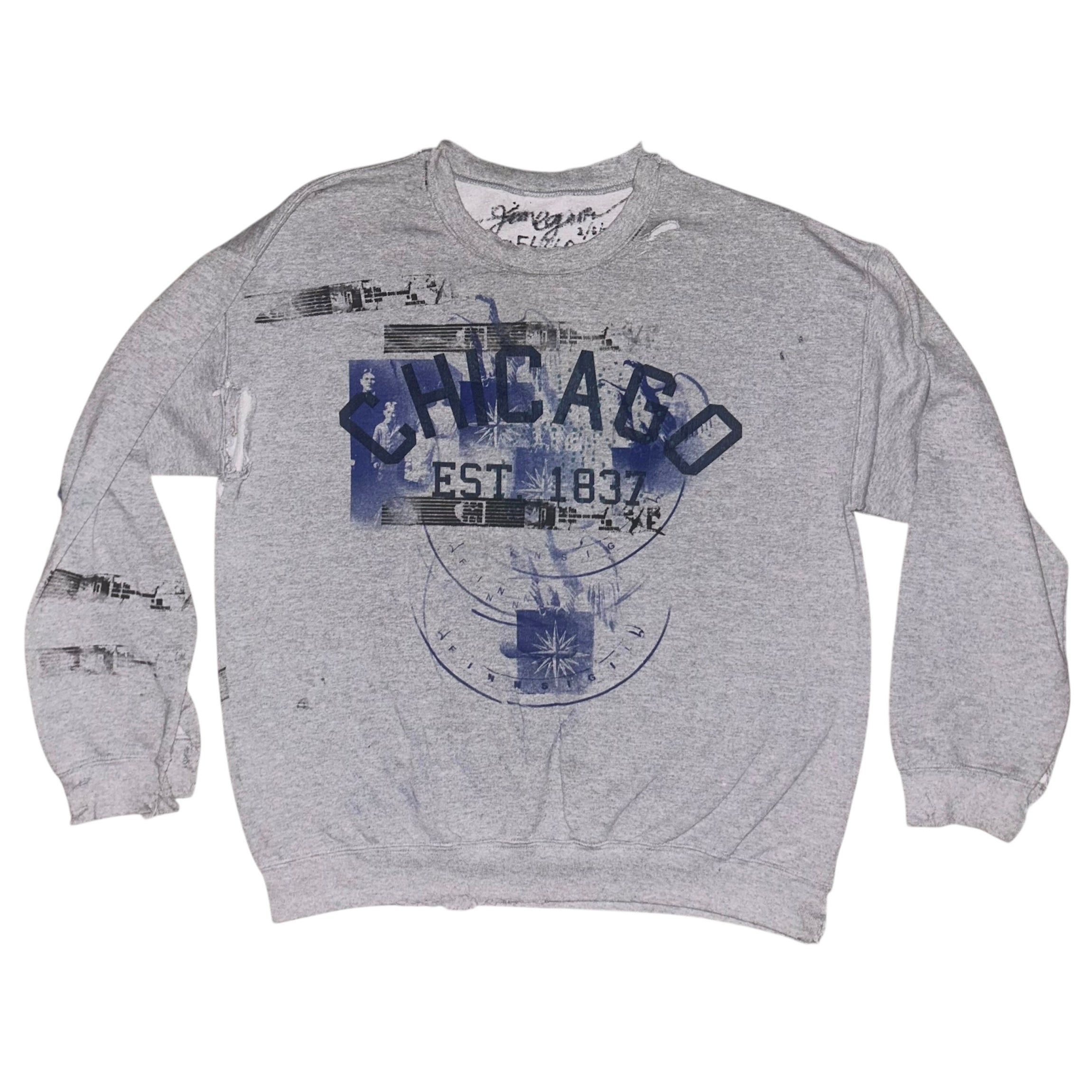 large - cut lynda front & back print crewneck #56/60 1of1