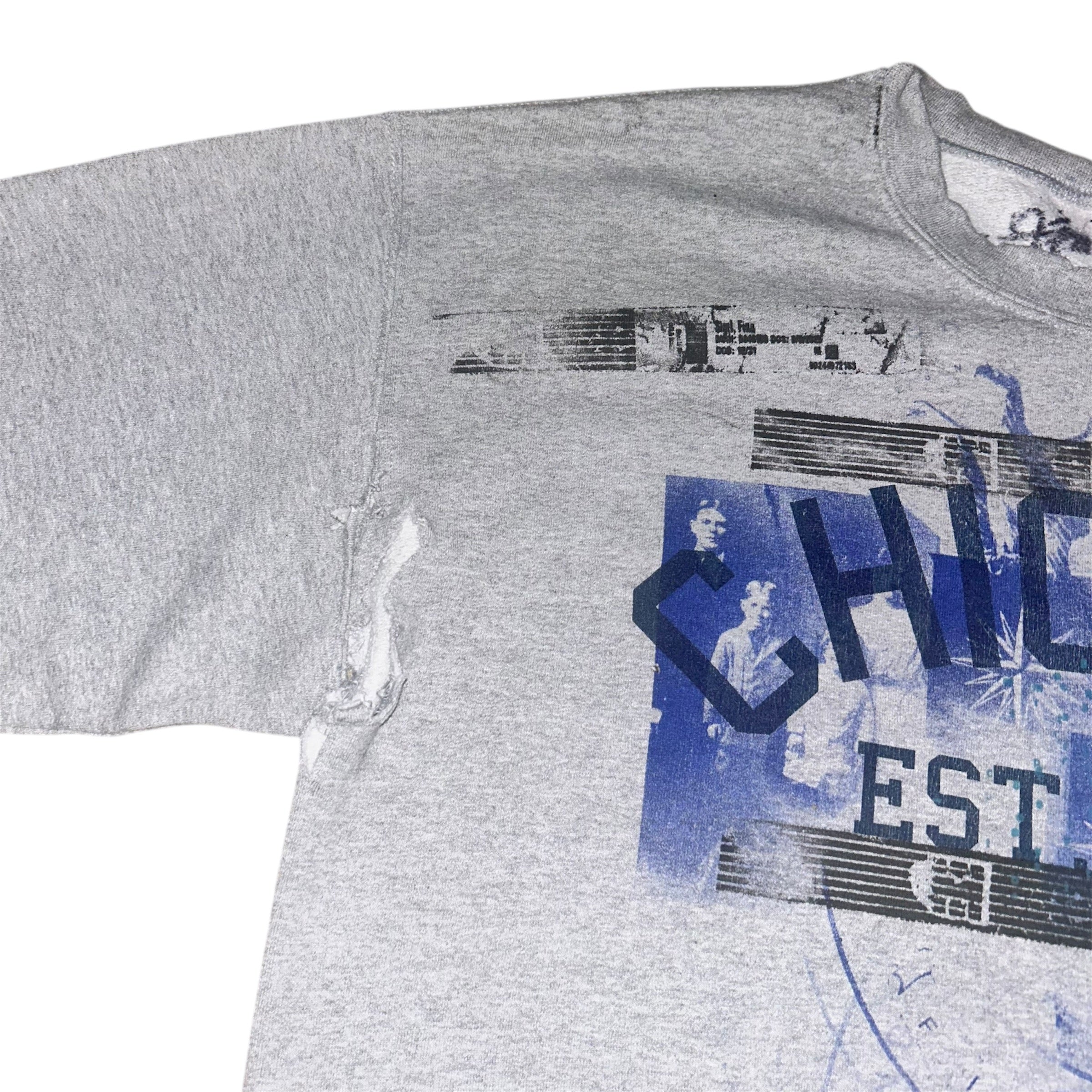 large - cut lynda front & back print crewneck #56/60 1of1