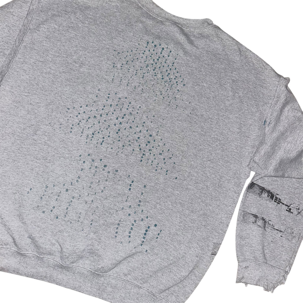 large - cut lynda front & back print crewneck #56/60 1of1