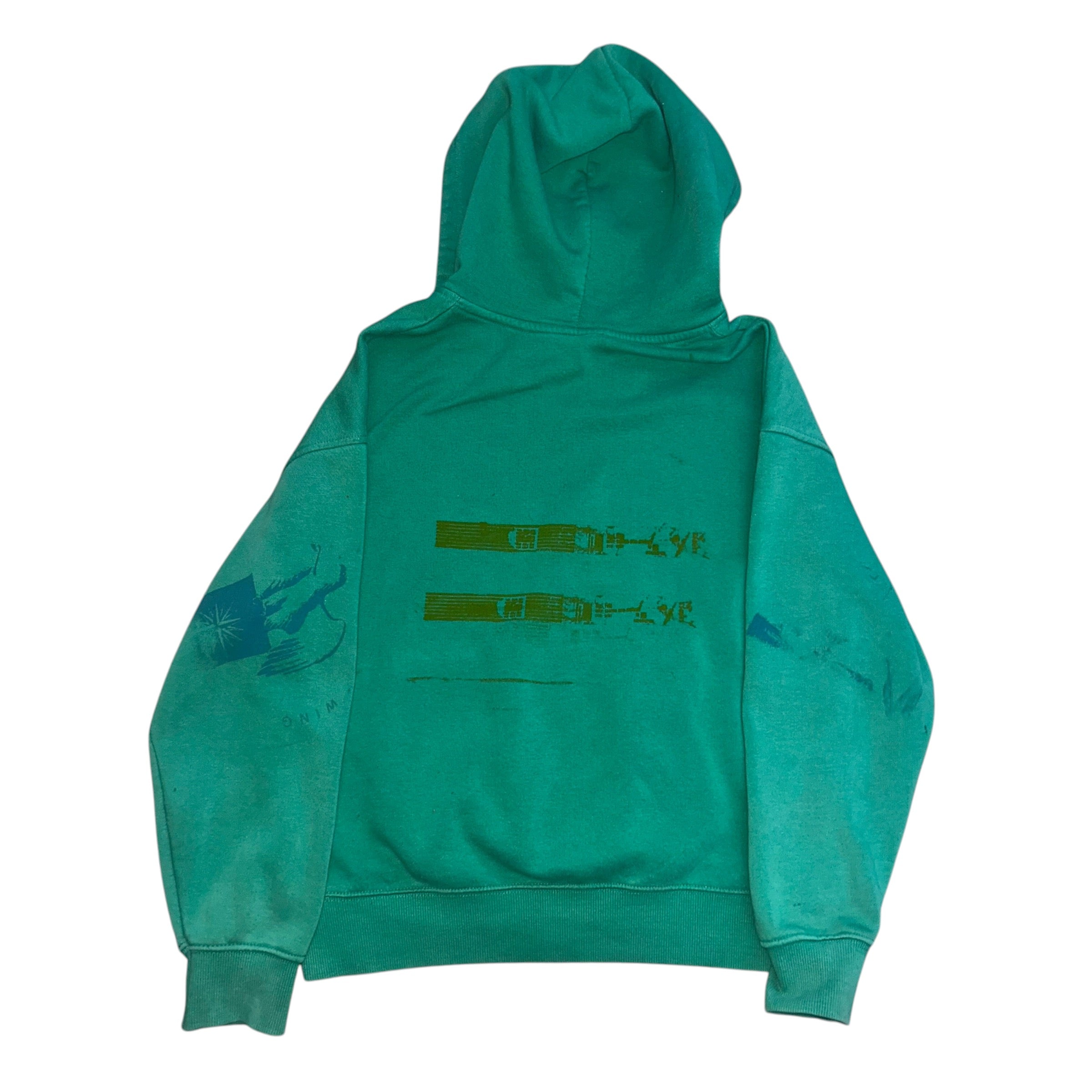 x small - front & back print cut hoodie #57/60 1of1