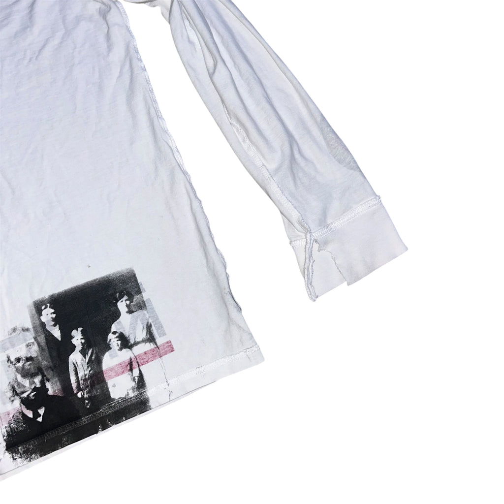 small - front&back print psych band lynda, cut sleeves longsleeve  #38/60