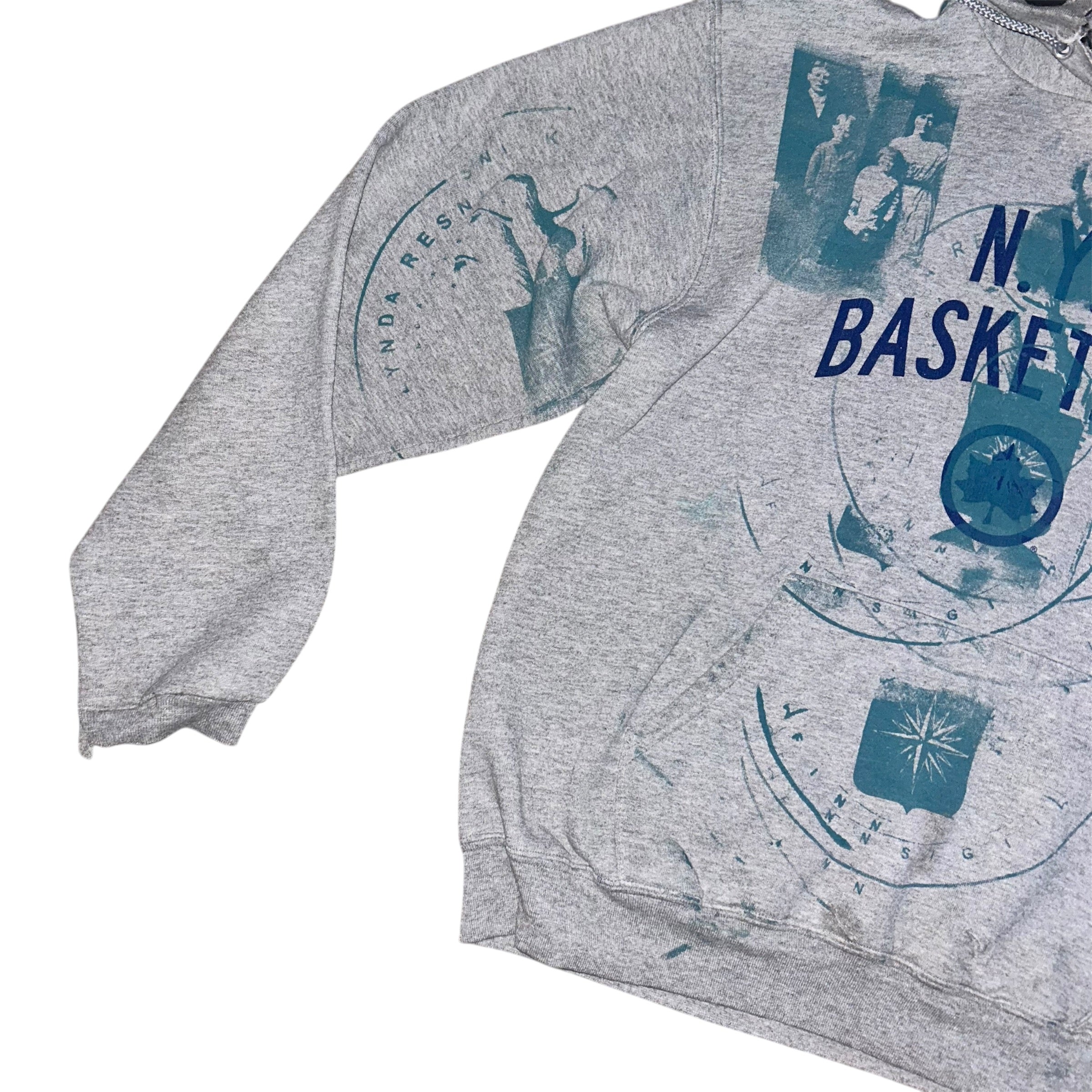medium - front & back print cut hood 1of1 lynda hoodie #53/60