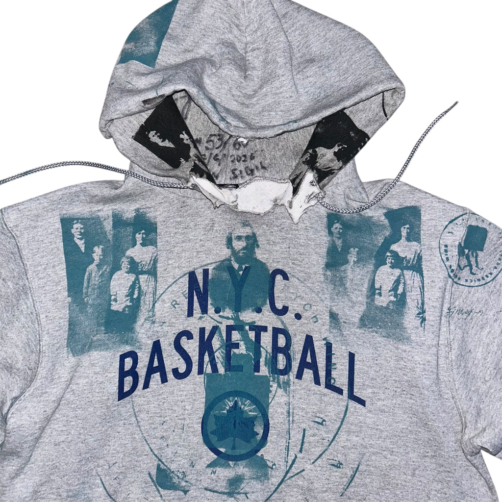 medium - front & back print cut hood 1of1 lynda hoodie #53/60