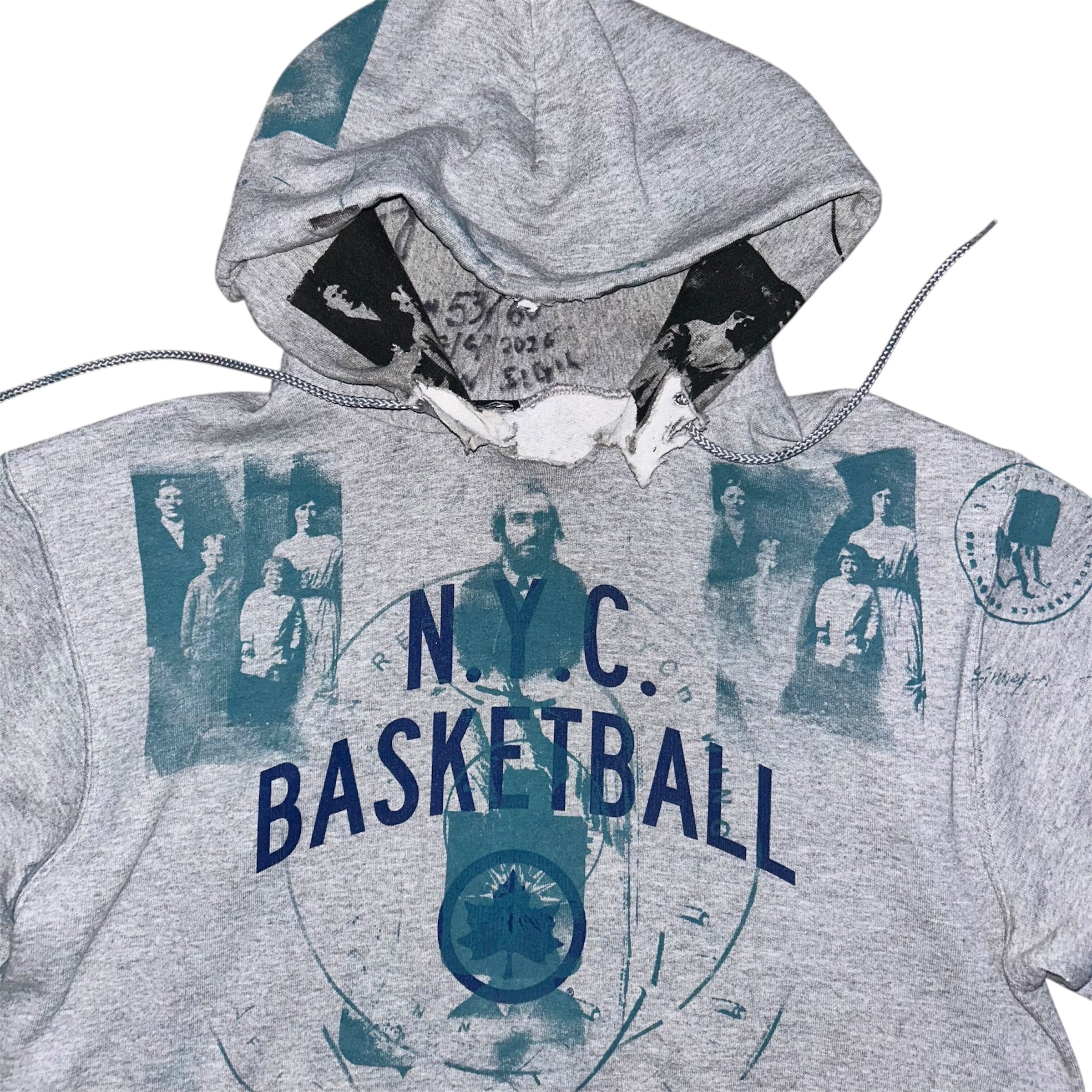 medium - front & back print cut hood 1of1 lynda hoodie #53/60