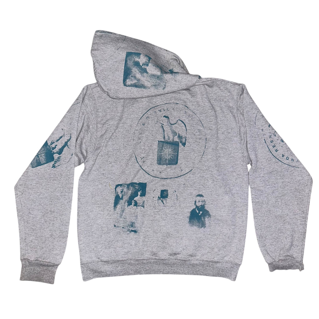 medium - front & back print cut hood 1of1 lynda hoodie #53/60