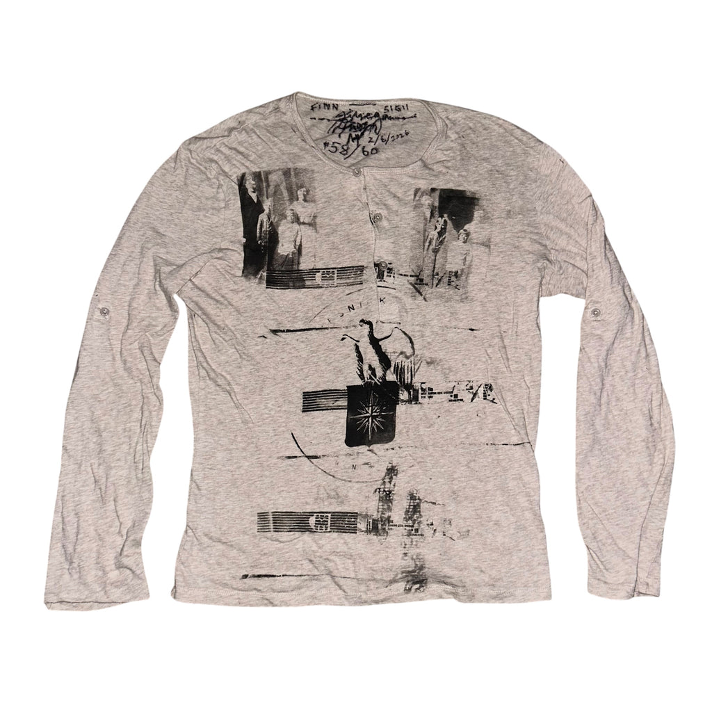 medium - front&back print psych band lynda longsleeve #58/60