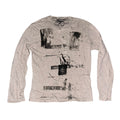 medium - front&back print psych band lynda longsleeve #58/60