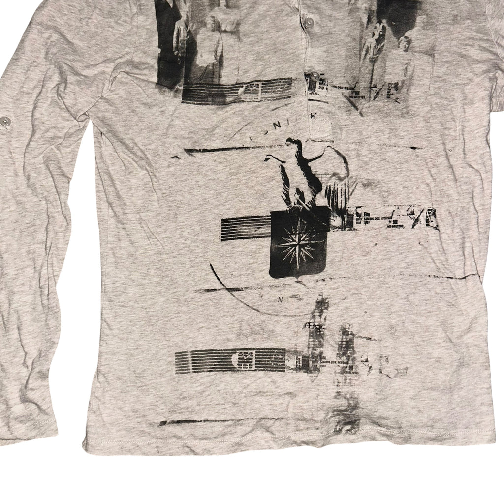 medium - front&back print psych band lynda longsleeve #58/60