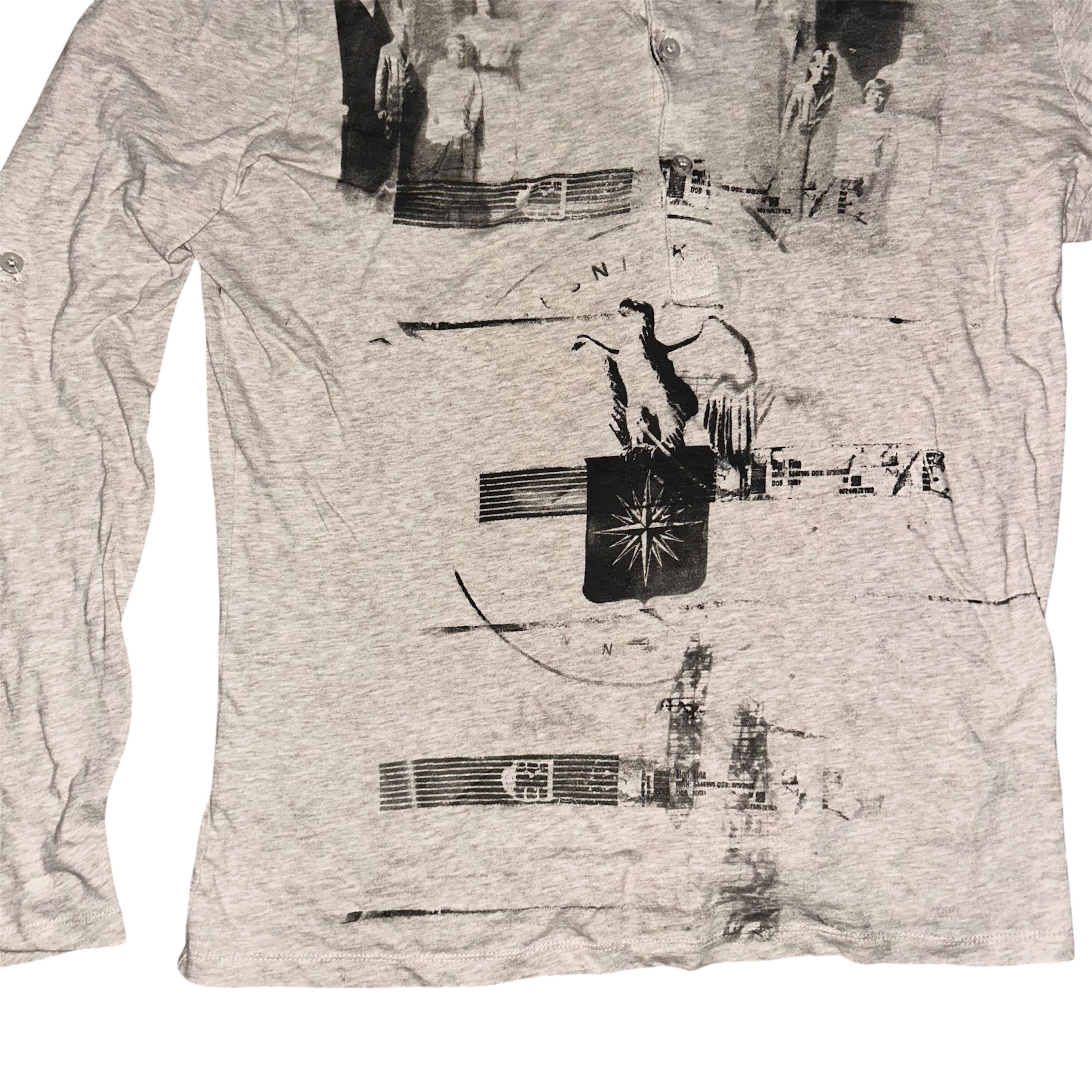 medium - front&back print psych band lynda longsleeve #58/60