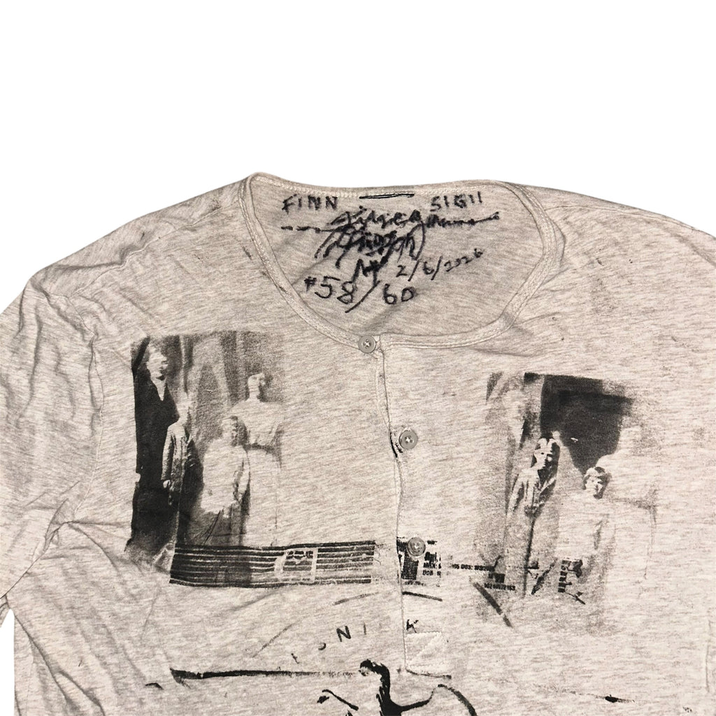 medium - front&back print psych band lynda longsleeve #58/60