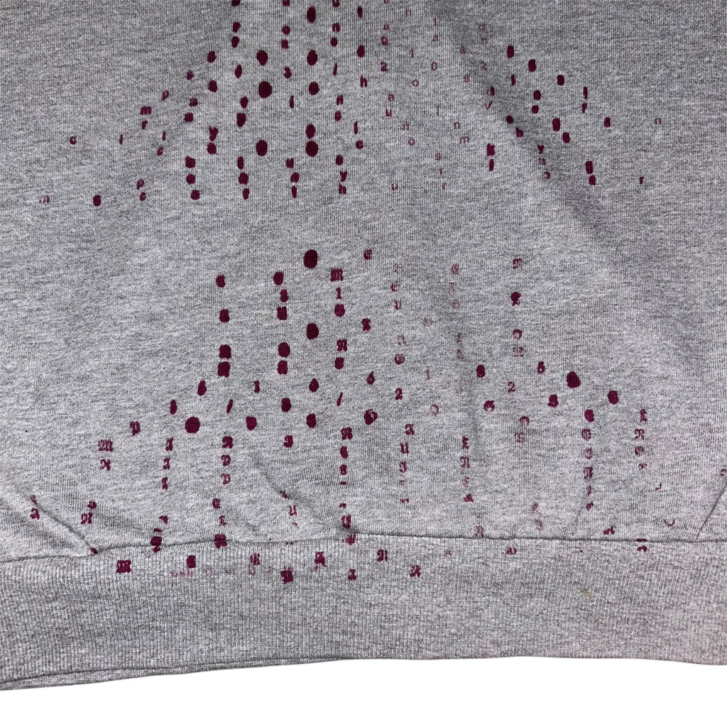 mens: small/ womens: large.  front & back print collage 1of1 zip hoodie #52/60