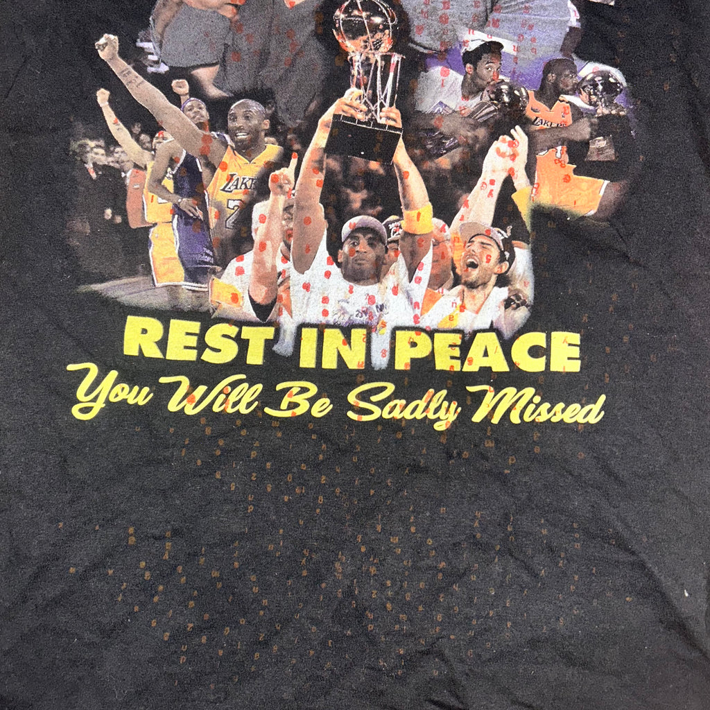 small - cut & aged, kobe bryant memorial lynda tee, front & back print #28/60