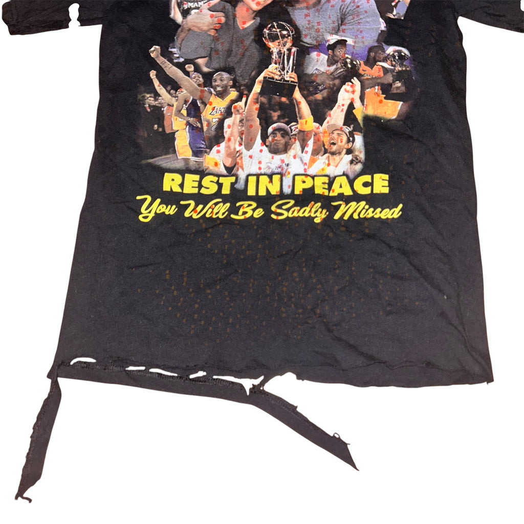 small - cut & aged, kobe bryant memorial lynda tee, front & back print #28/60