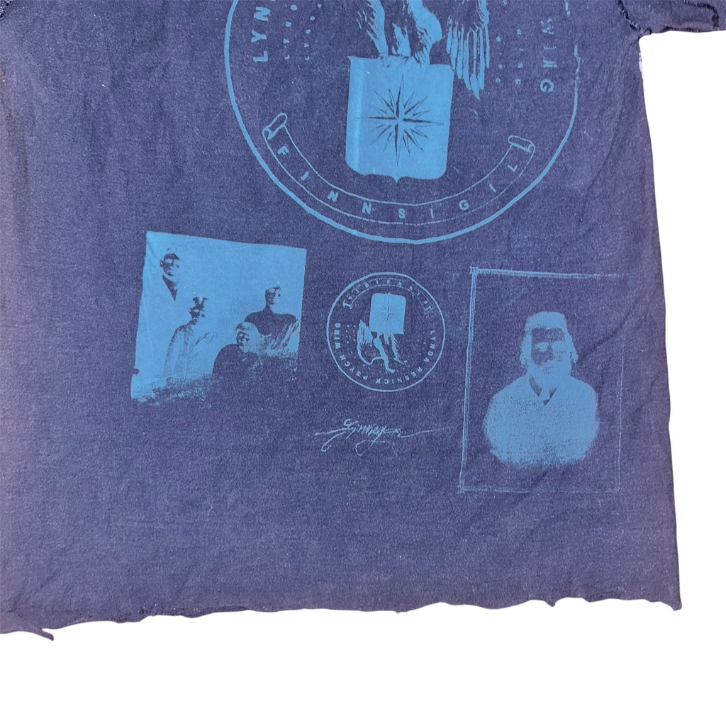small - cut aged & distressed heavy print, hand drawn eagle, frnt & back print 1of1 tee #48/60